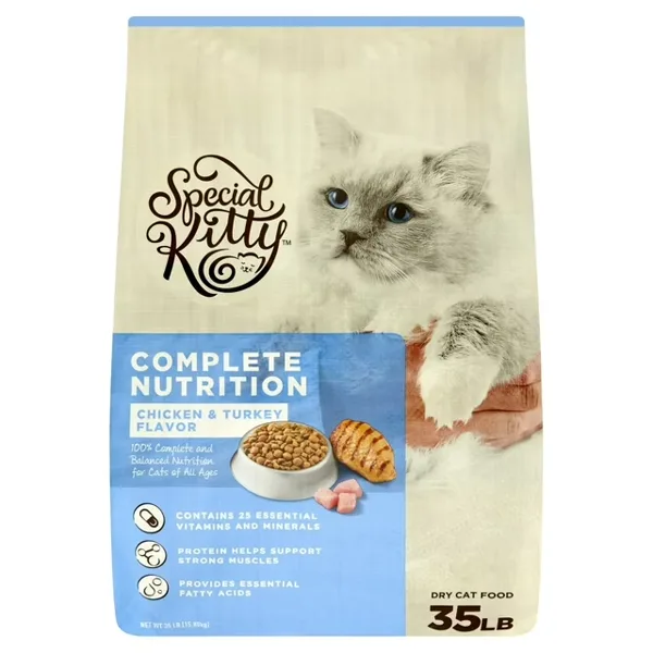 Turkey Flavor Dry Cat Food